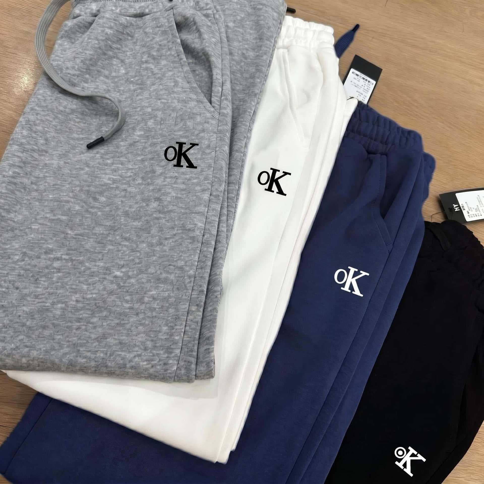 Cotton Blend | All-Season Unisex Letter 3D Silicone Casual Straight-Leg Pants