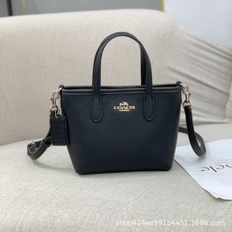 Coach C Family New City15 Tote Bag Classic Monogram Mini Exquisite Compact Handheld Basket Crossbody Bag