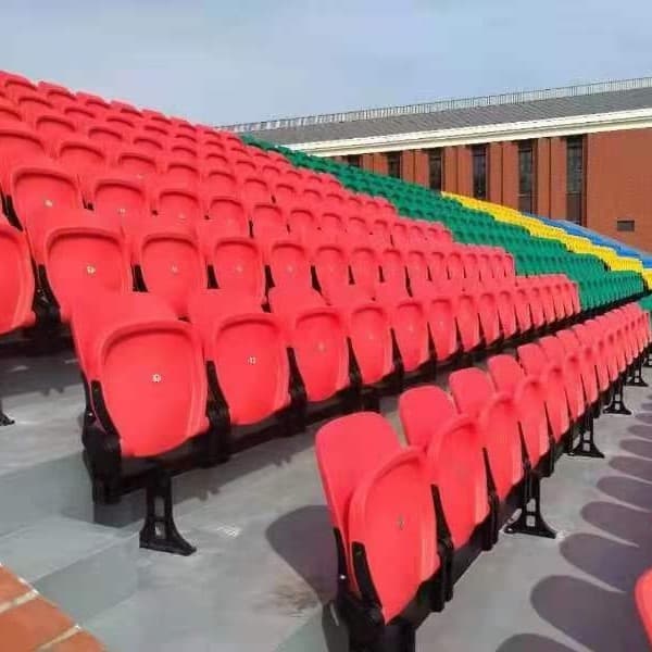 Factory Direct Outdoor Bleacher Seats, Stadium Spectator Bleacher Seats, Auto-Return High-Back Folding Chairs