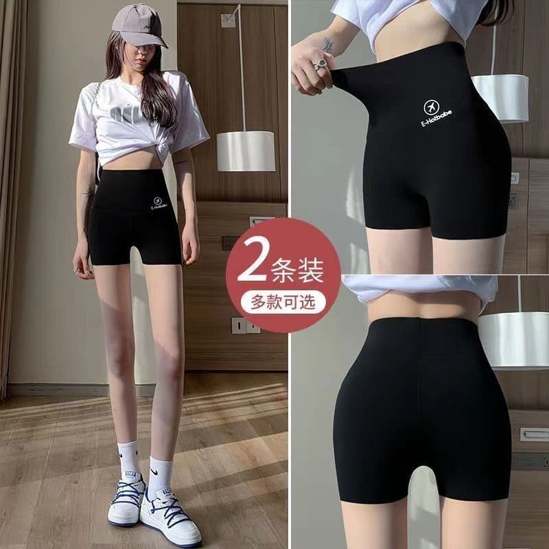 Shark Pants Summer Thin Tummy Control and Buttock Lifting Safety Shorts Anti-Exposure Pull-Up Three-Point Base Safety Shorts