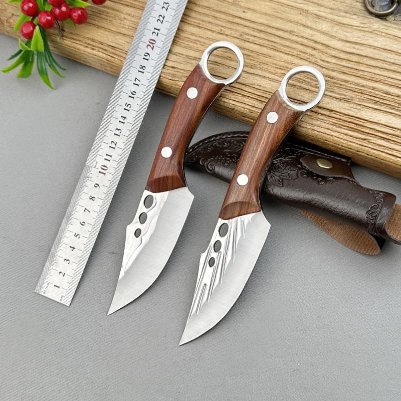 Outdoor Camping Knife Mongolian Handle Meat Knife Multi-Purpose Portable Hand-Pulled Meat Eating Meat Dividing Boning Knife