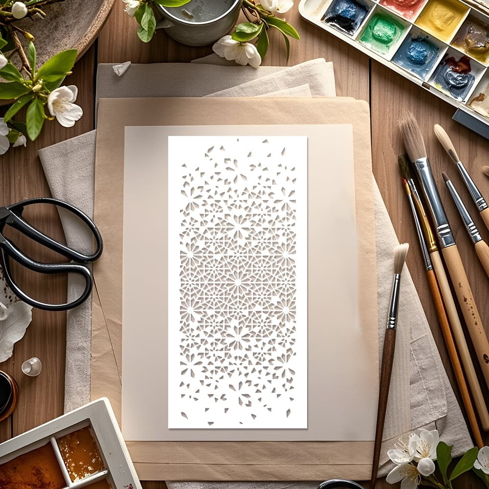 Creative Pattern Painting Templates Cross-border Hot Selling Journal Decoration Masking Spray PET Material Hollow Templates Drop Shipping