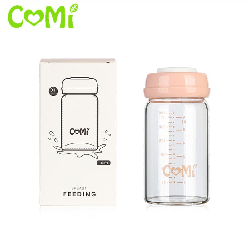 High Borosilicate Glass Wide-Neck Breast Milk Storage Bottle for Baby Newborn Feeding Bottle Vacuum Breast Pump Body