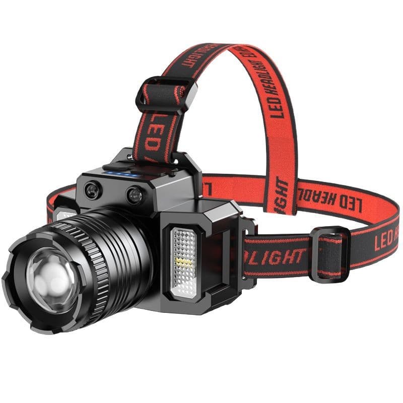 Cross-border Smart Sensor Headlamp P50 Headband Strong Light Mining Lamp Outdoor Work Light LED Battery Display Fishing Light