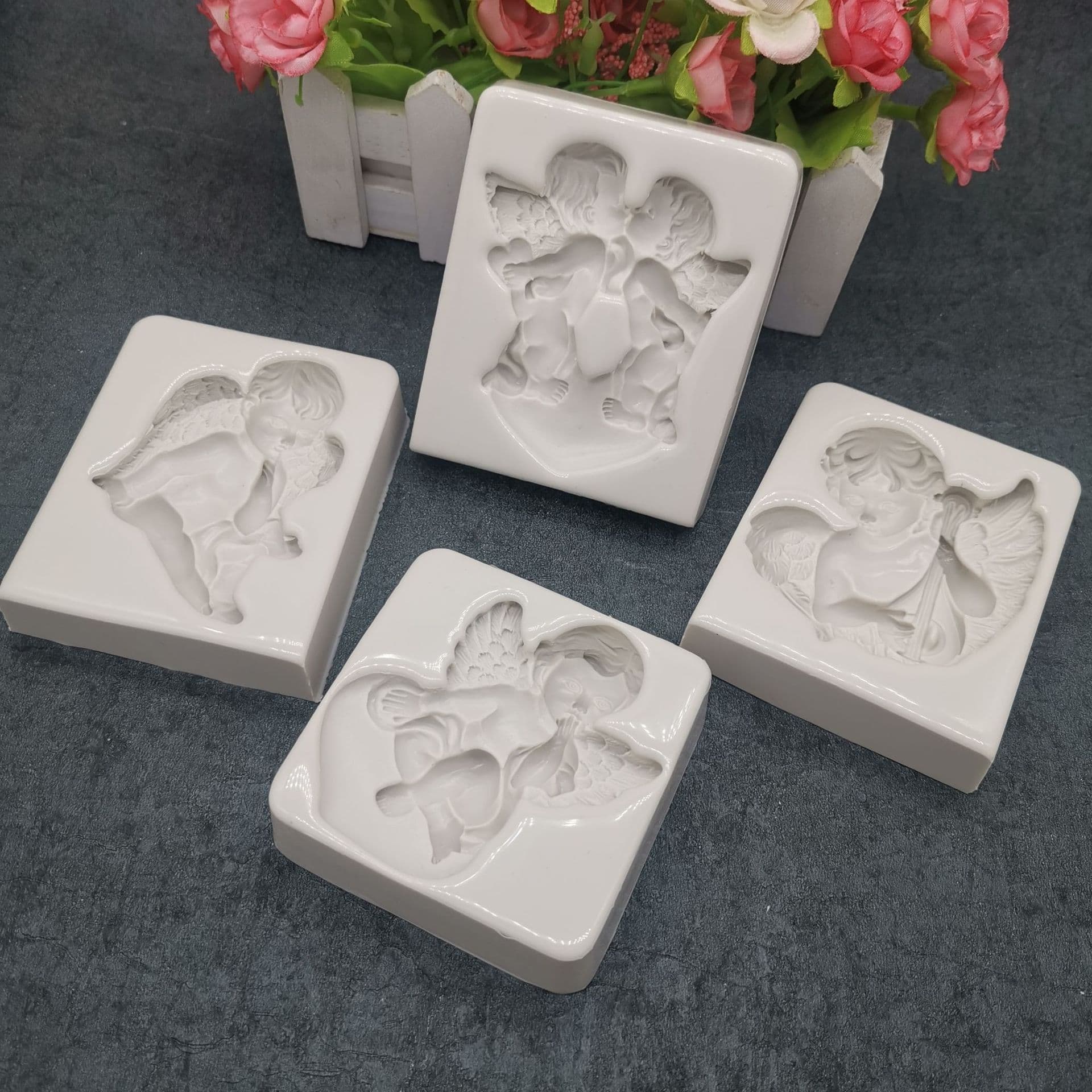 New Baking Tool Love Angel Series Chocolate Mold Fondant Chocolate Cake Silicone Mold