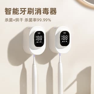 New Single Toothbrush Sterilizer, No-Drill UV Sterilization, Drying, Electric Toothbrush Holder, Cross-Border Gift