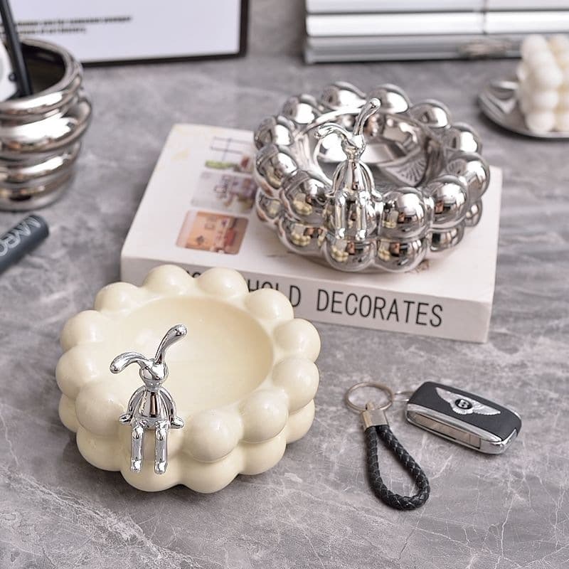 Creative Ceramic Ball Ashtray Decoration for Home Living Room Office Light Luxury Ins Style