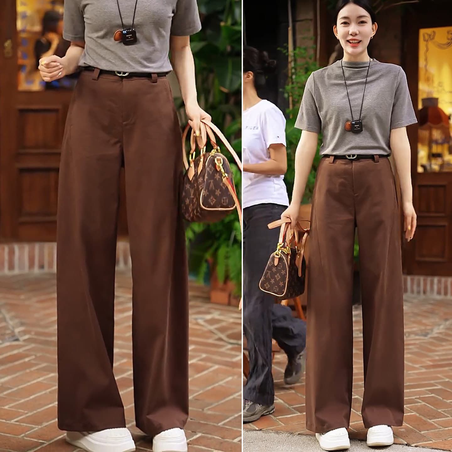 Fashionable High-Waist Casual Straight-Leg Pants for Women 2026 Summer Thin Style Versatile Slimming Loose Flowing Wide-Leg Pants