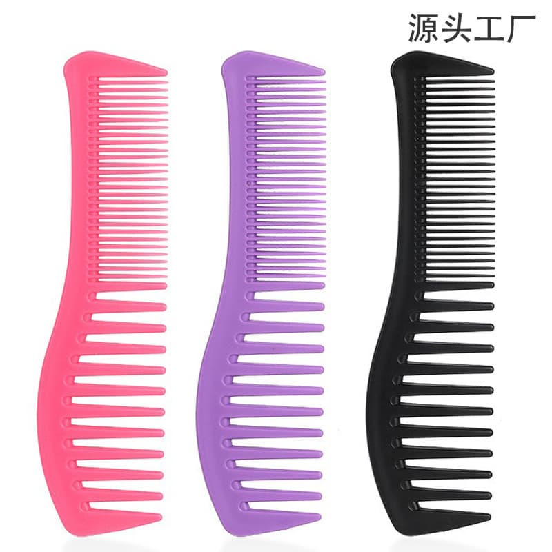 New Cross-border Hair Comb for Women, Styling Tool, Wide-tooth Curved Large-tooth Fine-tooth Comb for Curly Hair