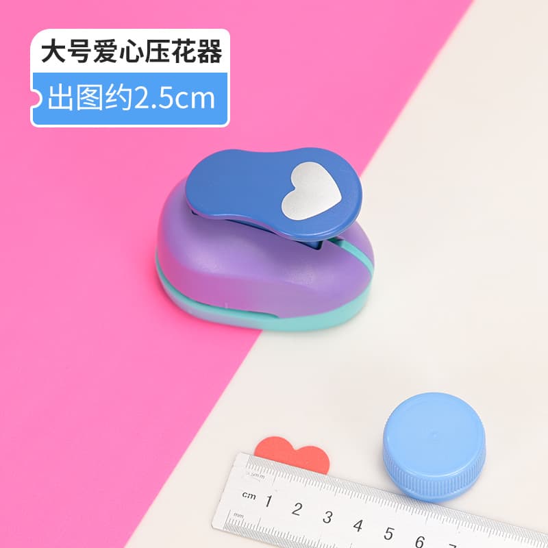 Large Embossing Punch Card Beauty Effort-Saving Round Shape Paper Punch for Kids DIY Craft Making
