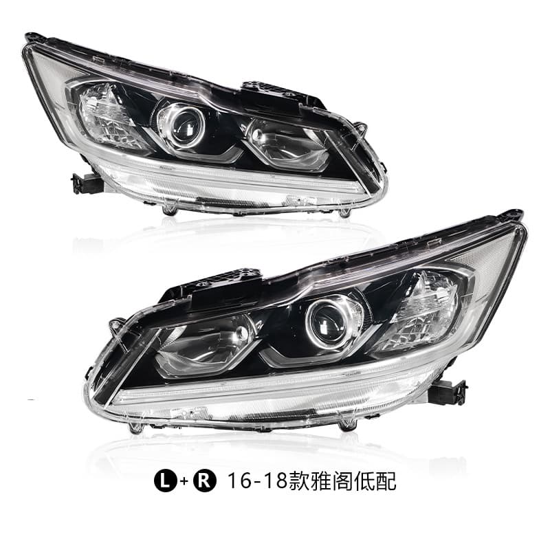 Honda Accord Headlight Assembly 16 17 18 19 20 21 22 23 24 25 Low High Trim