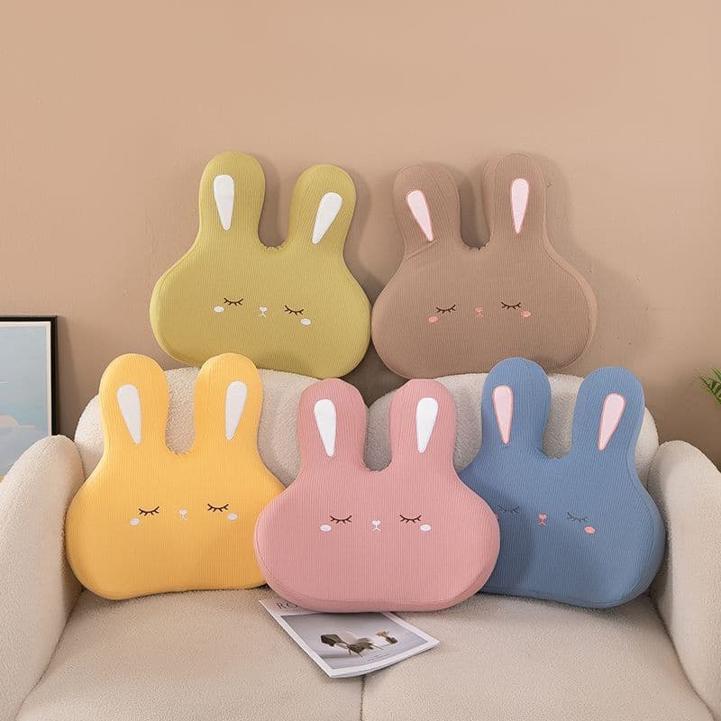 Integrated Cartoon Hug Pillow Back Cushion Office Removable Backrest Memory Foam Women's Dormitory Rabbit Lumbar Support Bear