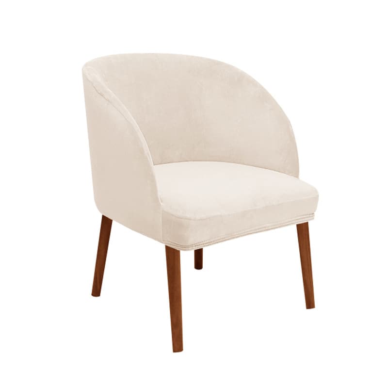 Cross-border velvet chair cover semicircular small wings curved dining chair cover chair back simple elastic special-shaped chair cover