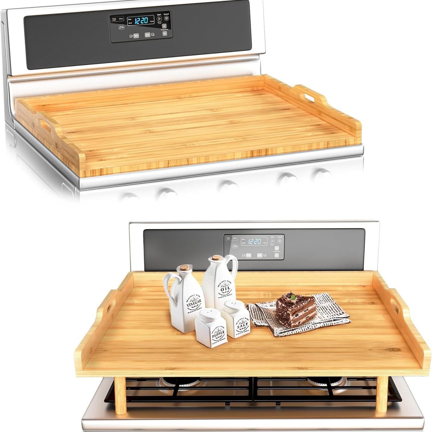 Kitchen Storage Rack Oven Spices Magnetic Bamboo Spice Rack Bamboo Oven Vertical Storage Rack Magnetic Spice Rack