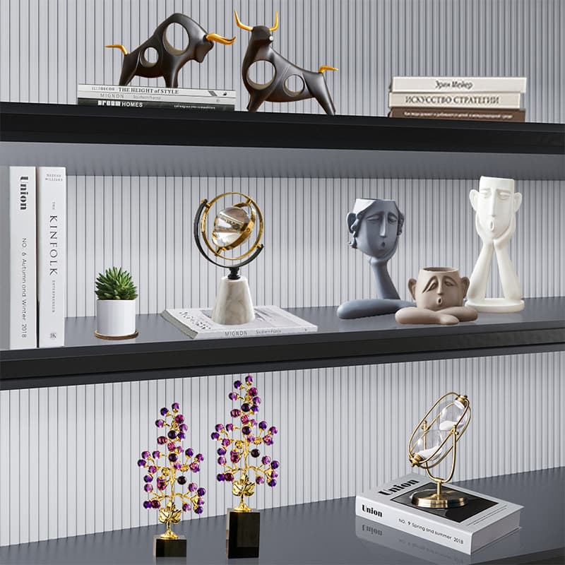 Creative Nordic Wine Cabinet Decoration Ornament Simple Living Room Hallway TV Cabinet Office Bookshelf Room Soft Decoration Desktop
