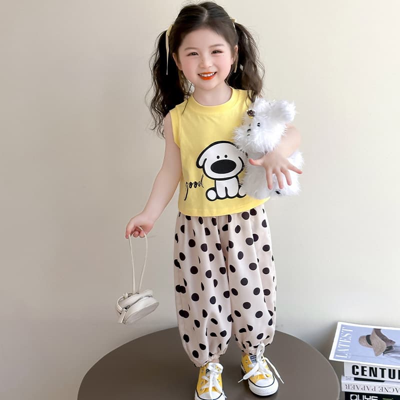 Girls Vest Set Summer 2025 New Children Summer Stylish Fashionable Thin Toddler Baby Street Style Mosquito Repellent