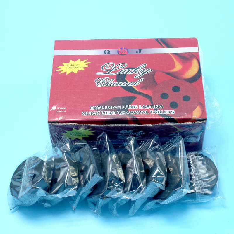 Arabian hookah accessories flammable hookah charcoal wooden hookah charcoal kuaishisha hookah