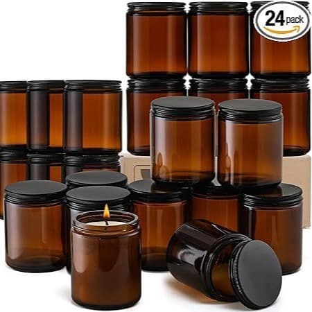 Minimalist with lid scented candle glass cup home sealing candlestick ornament creative DIY candle container empty cup