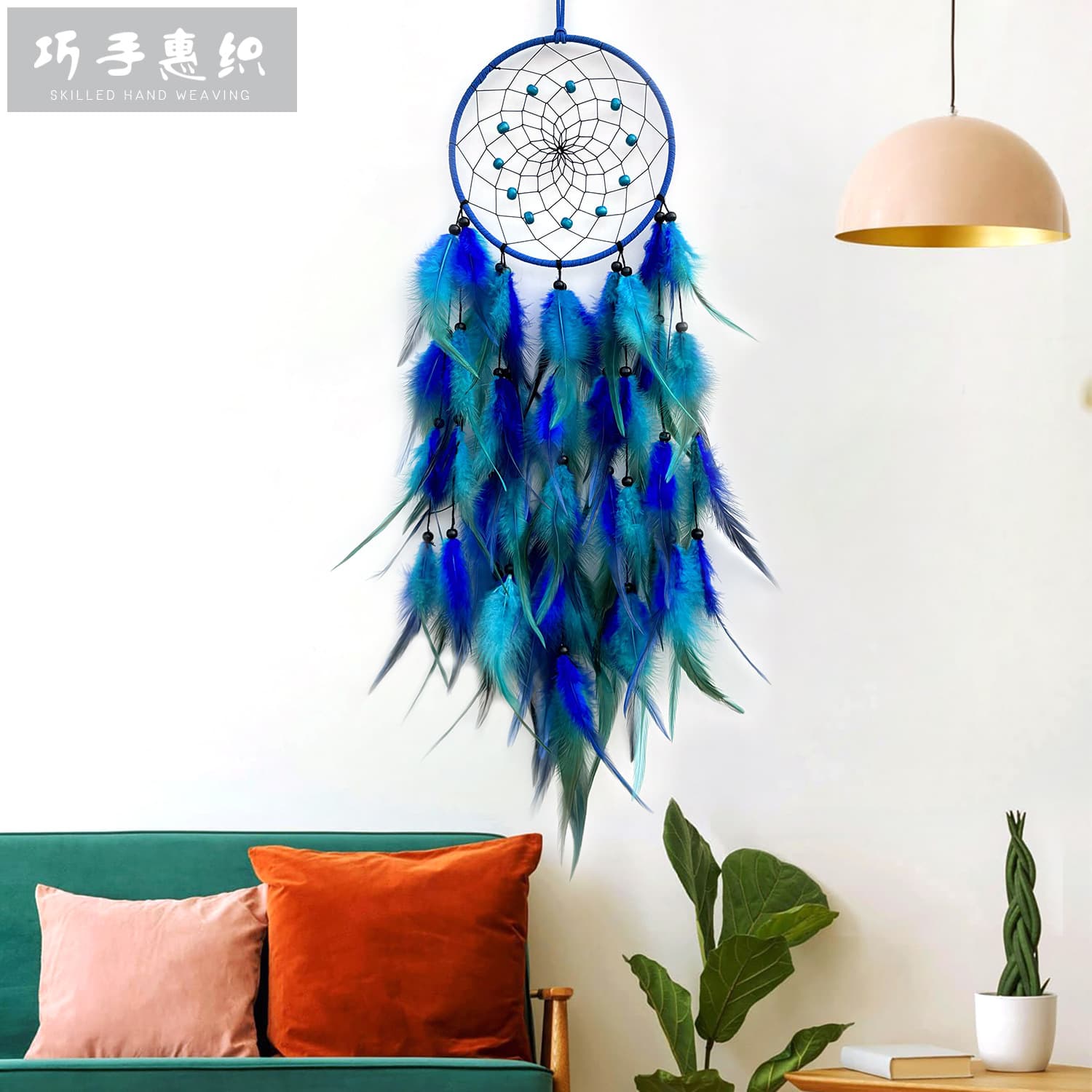 Creative Home Wall Decor, Dreamcatcher Wall Hanging in Instagram Style, Hot-Selling New Foreign Trade Nordic Forest Series Ornament