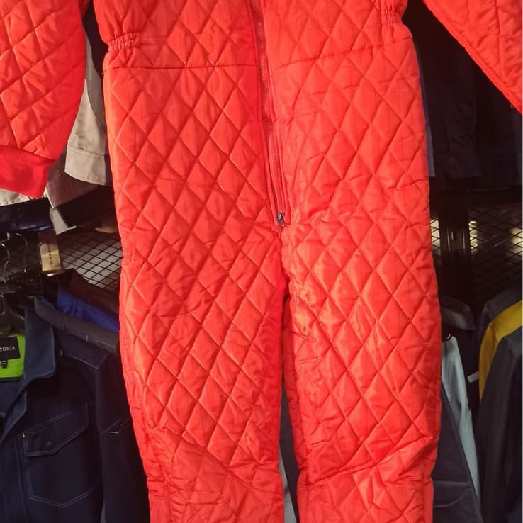 Winter Thickened Cotton Jumpsuit with Removable Inner Liner Wearable Separately Workwear Set Machine Repair Labor Protection Cold Storage Jacket