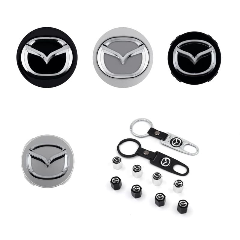 Compatible with Mazda Wheel Hub Caps 57mm Mazda6 Wheel Center Plastic Cover 56mm Mazda3 Tire Center Emblem