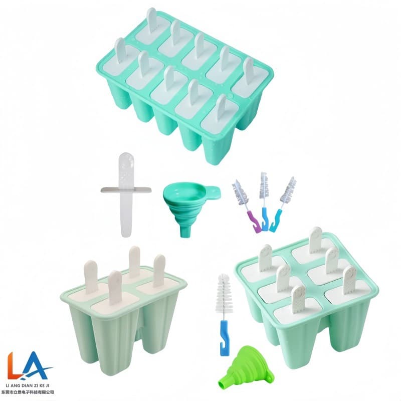 In-Stock Factory Direct Silicone Popsicle Mold 4 6 10 Cavity Silicone Ice Cube Tray DIY Popsicle Mold Popsicle Stick Mold