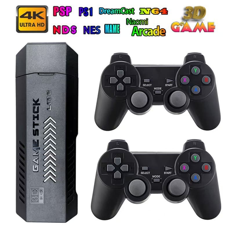 Cross-border Game Console GD10 4K HD Home TV Game Arcade 2.4G Wireless Retro PSP Game Box