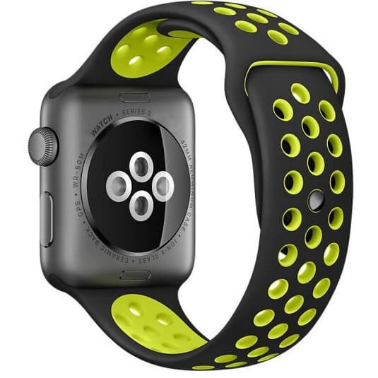 Suitable for Nike Nike two-color silicone apple watch apple iwatch strap 9-1SE sports watch strap