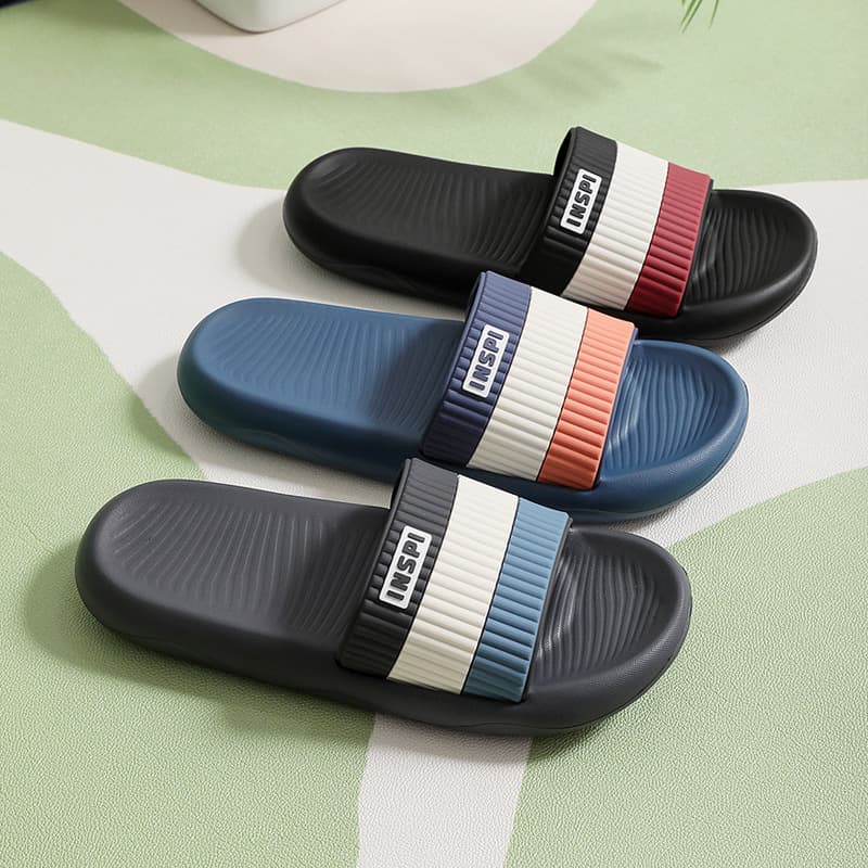 Large slippers men's summer casual slippers soft bottom indoor and outdoor home shoes non-slip bathroom plus size slippers