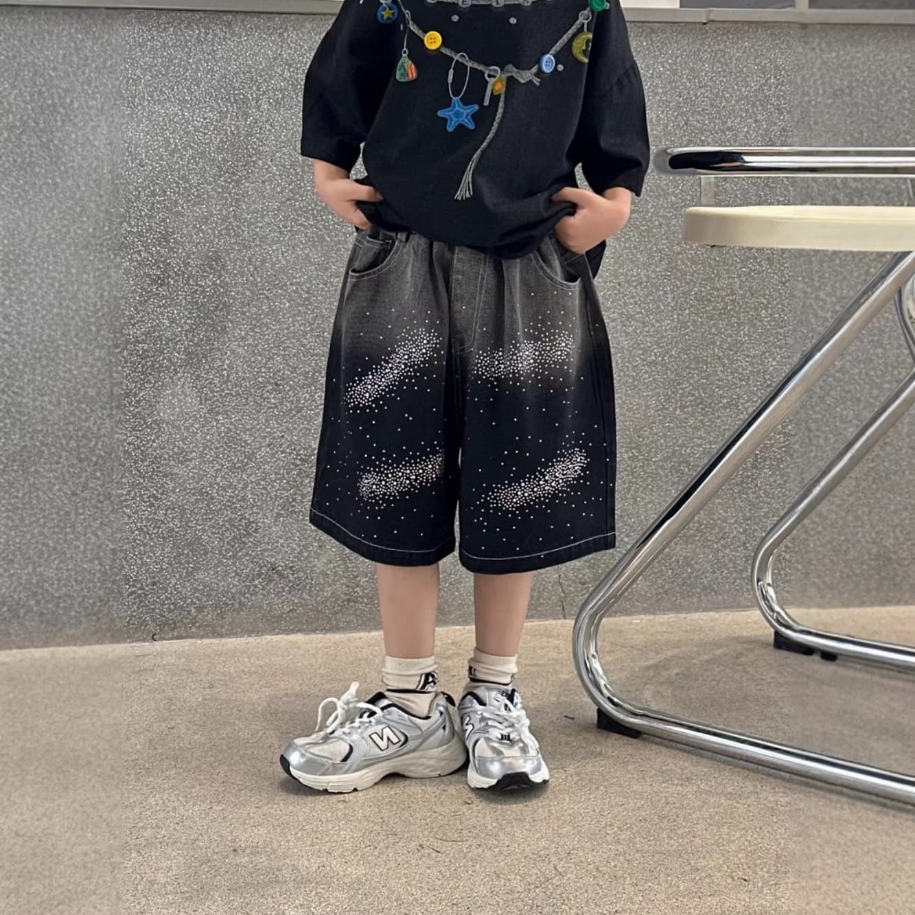Summer New Boys Starlight Jeans Banchuan 2026 Toddler Korean Style Curved Leg Pants