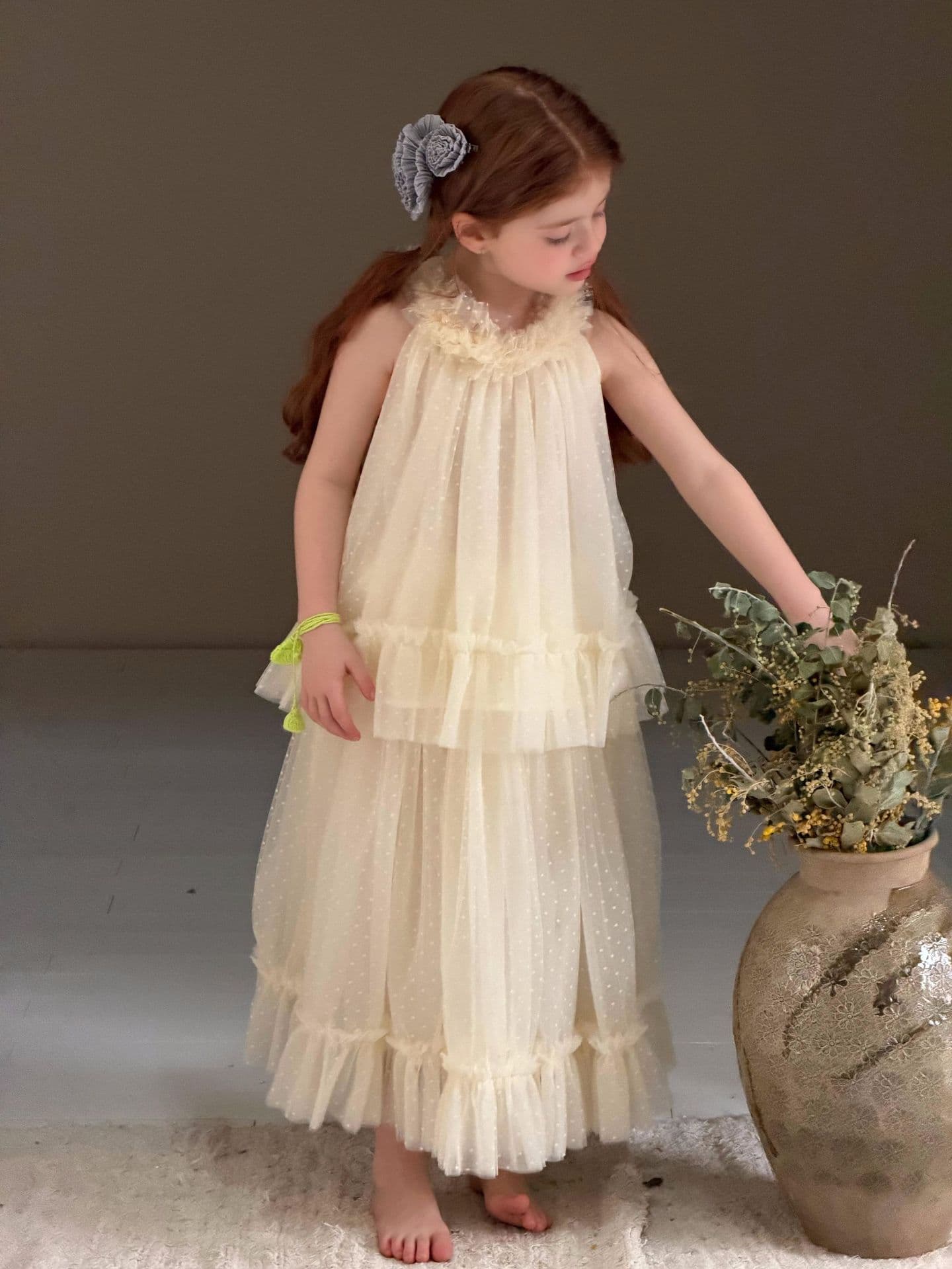 Jianzi Dan Korean-style Kids' Clothing 2026 Summer New Girls' Set Sweet Princess Vest and Princess Dress Two-Piece Set