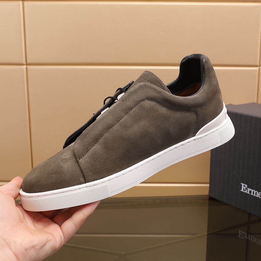 Men's shoes European cross new elastic band casual lace casual shoes lazy men's sneakers low top