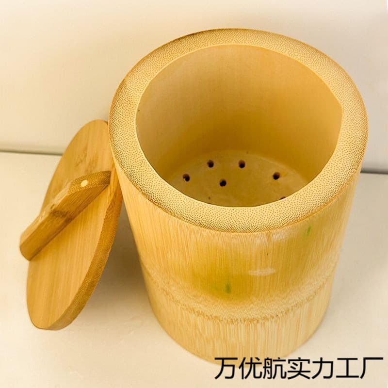 Bamboo steamed rice bucket hand-steamed rice bamboo steamed rice bamboo steamed rice bamboo steamer household whole bamboo rice bucket factory direct sales no