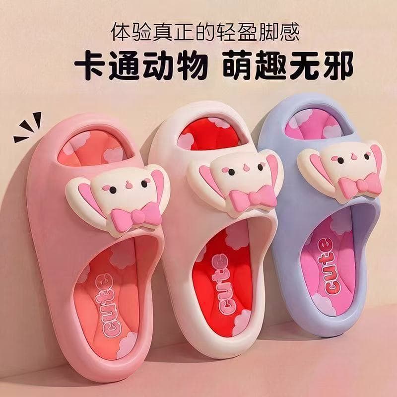 Trendy Kids Summer Sandals for Boys and Girls, Cartoon Cute Non-Slip Soft Sole Indoor Bath Slippers, Baby Slippers