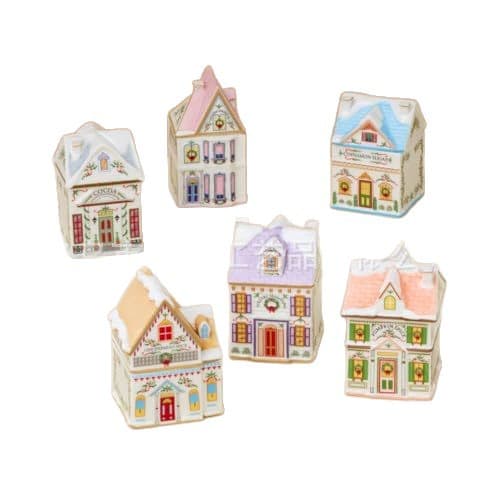 Cross-border Village Spice House Set Christmas Holiday Village Spice House Gift Resin Decoration