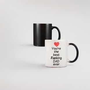 Factory Direct 11oz Heart Handle C Handle Color-Changing Mug, Sublimation Mug, Coated Mug, Ceramic Creative