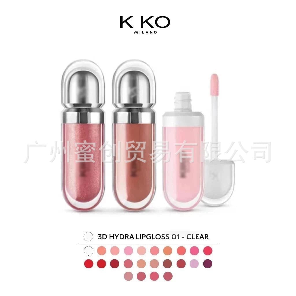 KKO 3D Single-Ended Lip Gloss 17 Moisturizing Pearl Shine Long-Lasting and Long-Lasting (Double-Ended) 103
