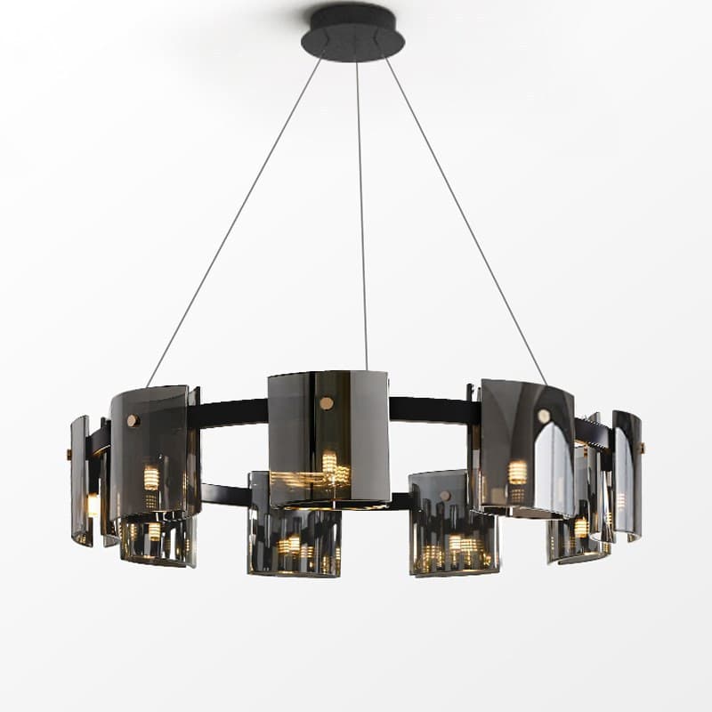 Zhongshan Factory, Zhongshan Guzhen Showroom: Modern Light Luxury Minimalist Glass Chandelier for Dining Room, Living Room, Bedroom, and Designer's Home