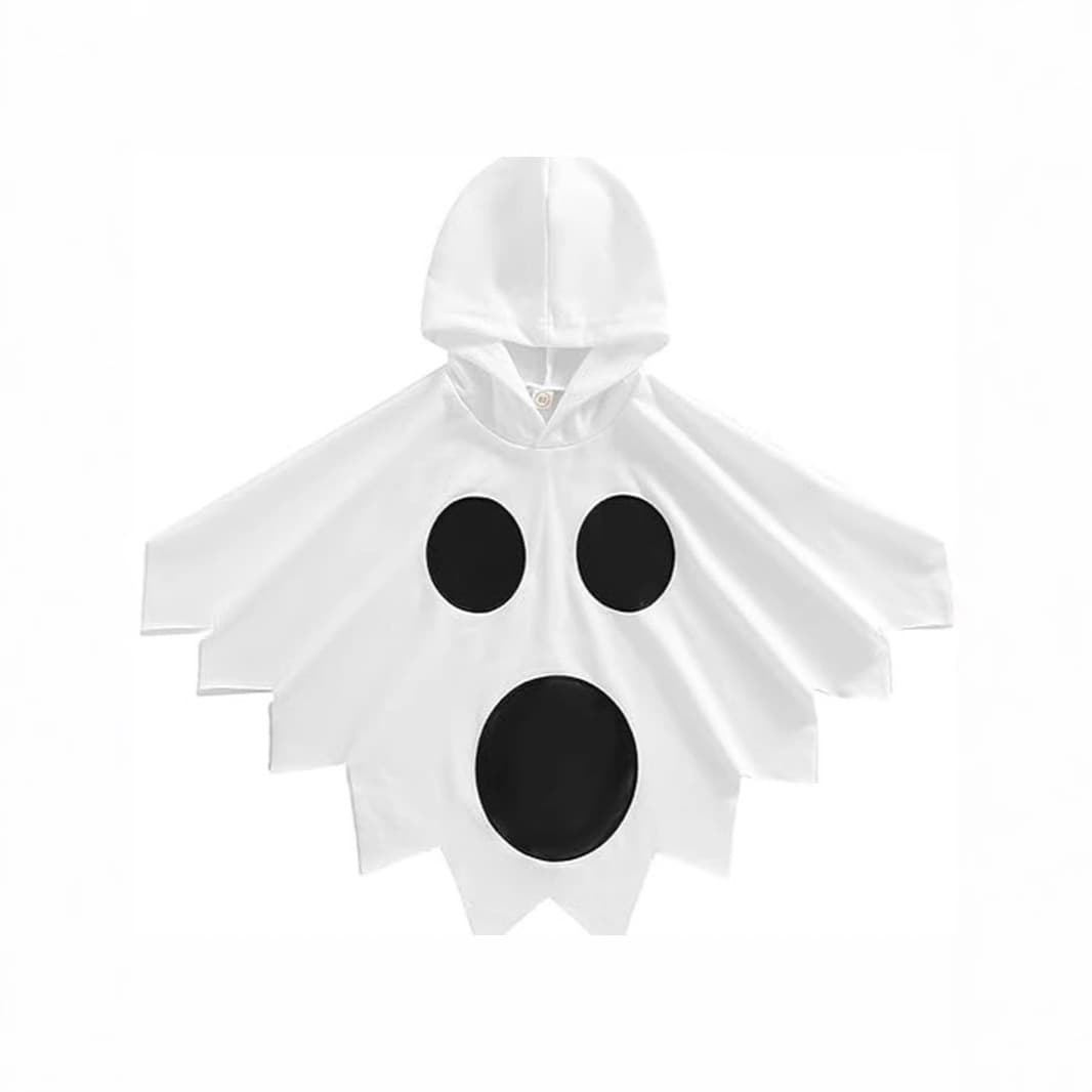 Halloween cape carnival children's clothing with hood, color-blocked print, cosplay, and quirky children's wear, direct supply.