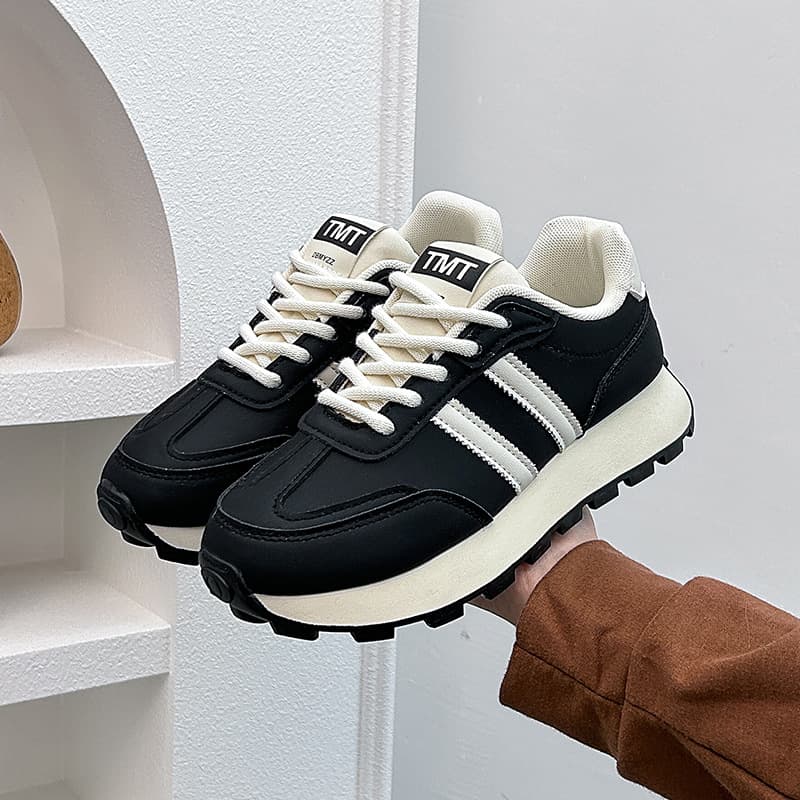 Korean-style Dad Sneakers for Women 2024 Spring New Women's Shoes Breathable Student Sports Shoes Versatile Height-Increasing Casual Shoes