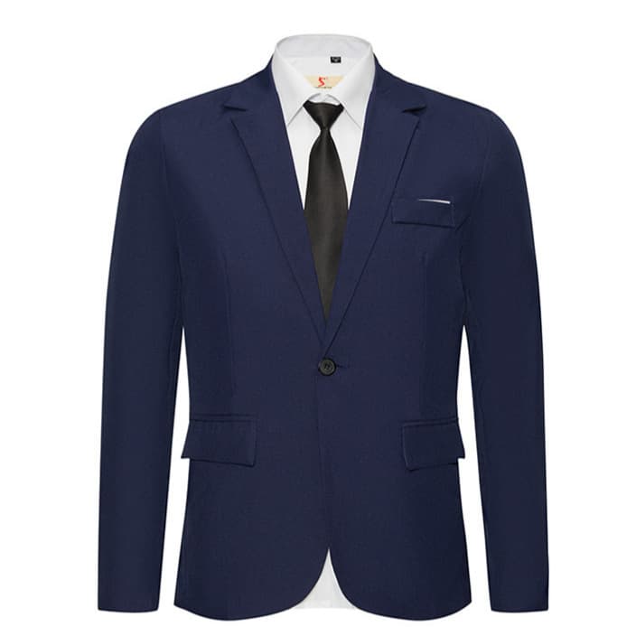 Suit Men's Jacket Slim Suit Casual Business Formal Wear New Suit Youth Plus Size Groomsman Single-piece Suit