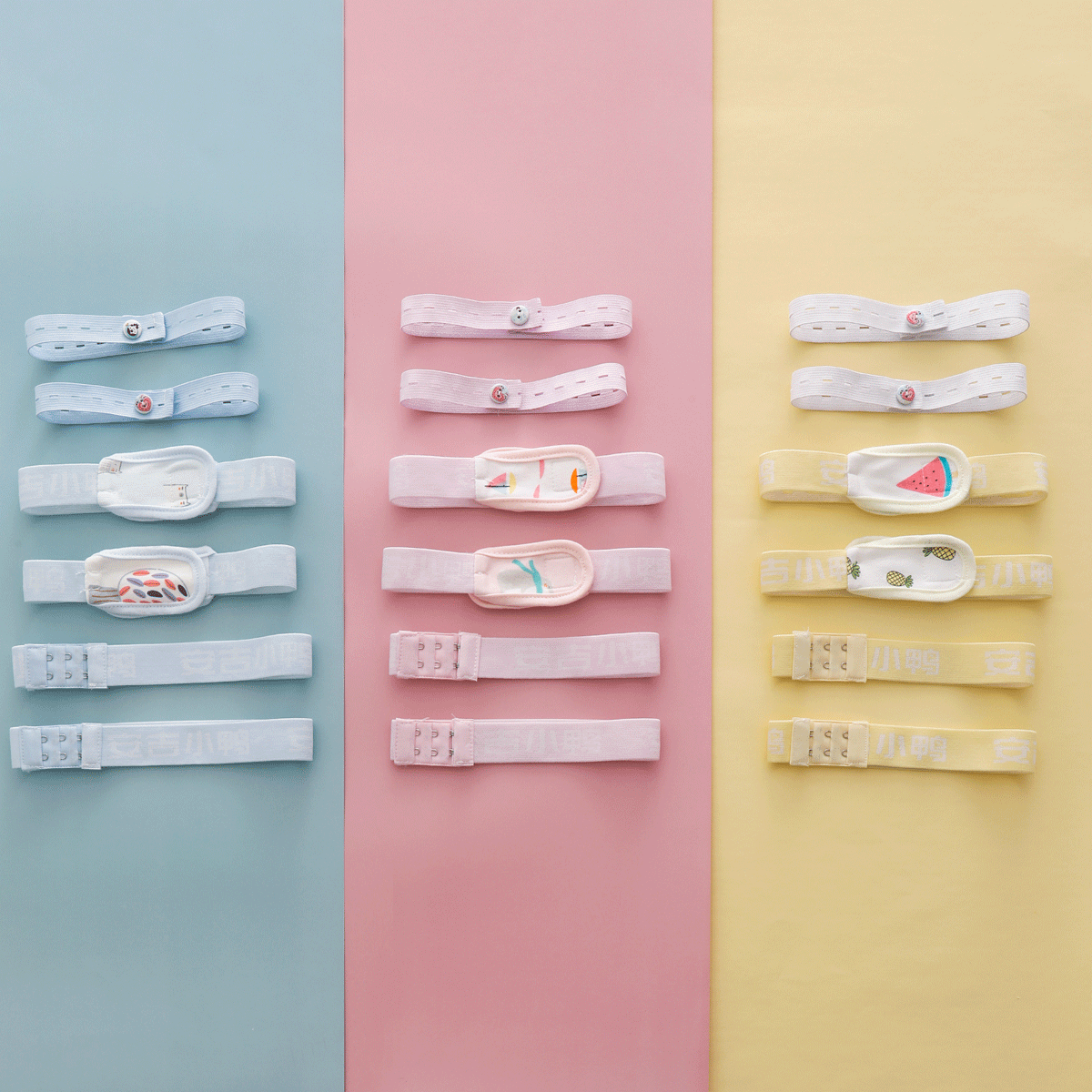 Hook and Loop Diaper Straps for Infants, Adjustable Fastening Bands with Snap Buttons, Wholesale Ready Stock