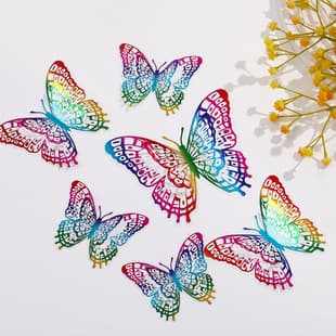 3D PVC Butterfly Wall Stickers for Bedroom Living Room Home Creative Decoration Premium Background Wall Decor Accessories