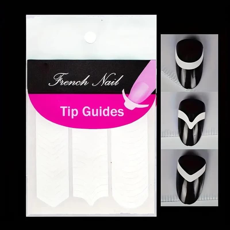 Cross-border Nail Art Supplies Nail Tools French Smile Stickers Nail Stickers 48pcs Nail Decals