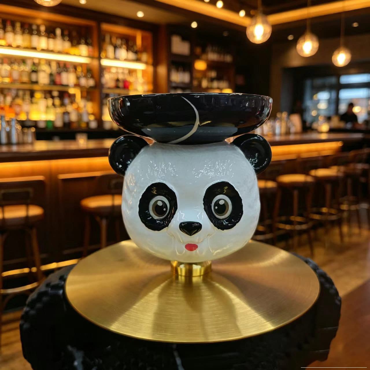 Cross-border Amazon Source Arabic Hookah Accessories Panda-Shaped Ceramic Head Resin Bowl Hookahblow