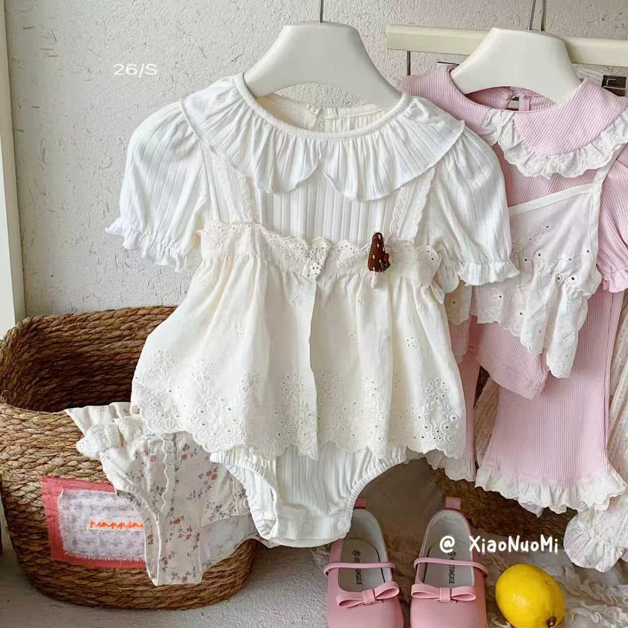Zixi Baby Toddler Girls Boys Romper Denim Romper 2026 Summer New Denim Bodysuit XNM5027