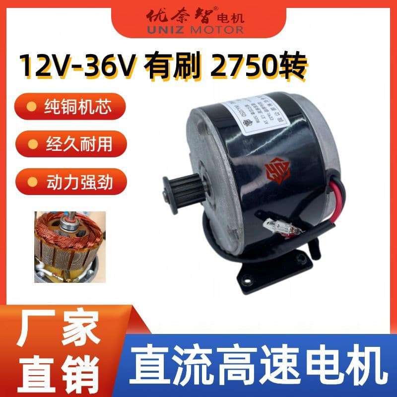 Little Dolphin Electric Scooter 12V Motor Synchronous Wheel Modification Accessory High-Speed DC Motor