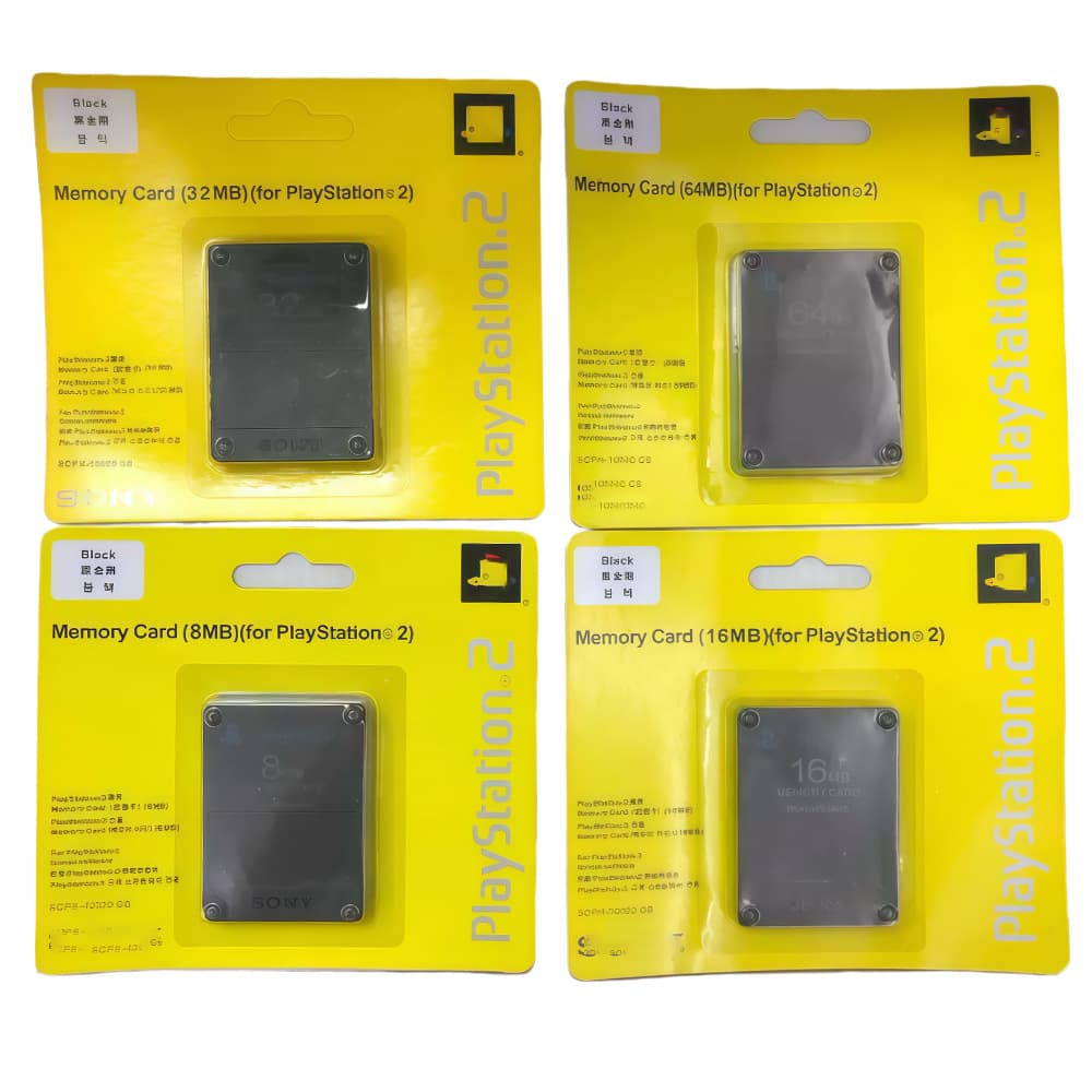 PS2 Memory Card with FMCB Function PS2 Storage Card 8MB/16MB/32MB/64MB Full Capacity No Data Loss