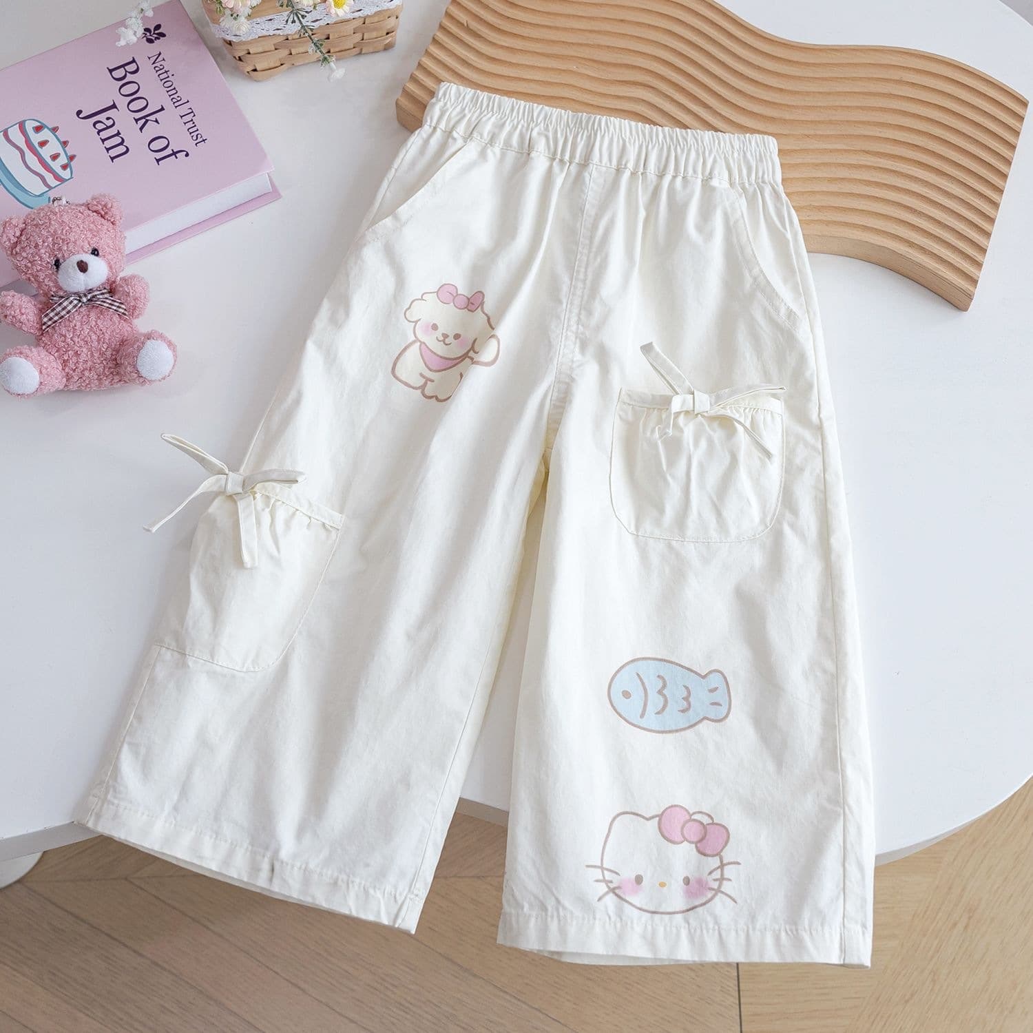 Children and girls summer pants new spring and autumn cartoon overalls baby pants casual pants girls pants