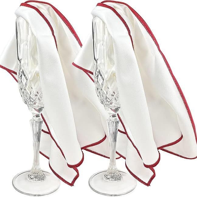 Microfiber Glass Polishing Cloth, Suitable for Wine Glasses, Goblets, Stainless Steel Appliances, Camera Lens Wiping